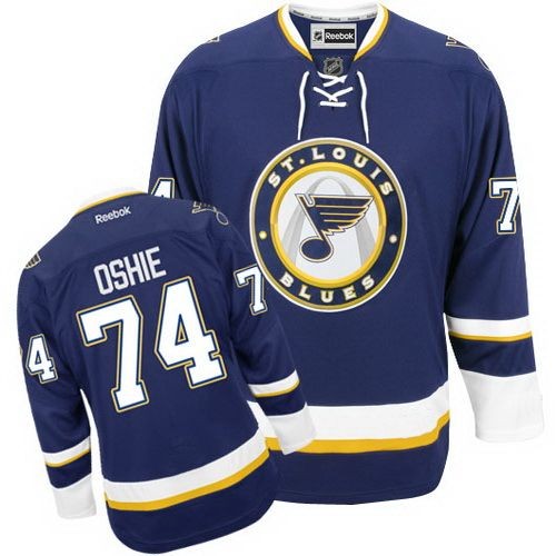 Youth Reebok St. Louis Blues 74 T.J Oshie Navy Blue Third Jersey - Authentic