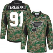 Men's Reebok St. Louis Blues 91 Vladimir Tarasenko Camo Veterans Day Practice Jersey - Premier Men's Reebok St. Louis Blues 91 Vladimir Tarasenko Camo Veterans Day Practice Jersey - Premier