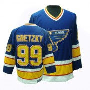 Men's CCM St. Louis Blues 99 Wayne Gretzky Blue Throwback Jersey - Authentic