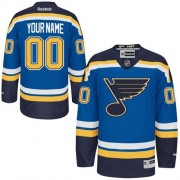 Reebok St. Louis Blues Youth Customized Authentic Royal Blue Home Jersey