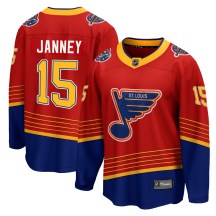 Men's Fanatics Branded St. Louis Blues Craig Janney Red 2020/21 Special Edition Jersey - Breakaway