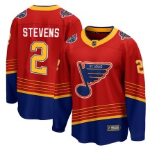 Men's Fanatics Branded St. Louis Blues Scott Stevens Red 2020/21 Special Edition Jersey - Breakaway