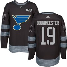 Men's St. Louis Blues Jay Bouwmeester Black 1917-2017 100th Anniversary Jersey - Authentic