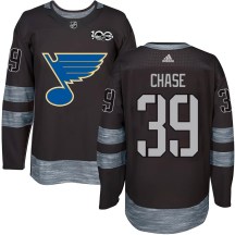 Men's St. Louis Blues Kelly Chase Black 1917-2017 100th Anniversary Jersey - Authentic