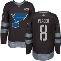 Men's St. Louis Blues Barclay Plager Black 1917-2017 100th Anniversary Jersey - Authentic