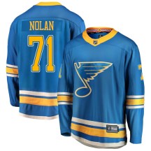 Men's Fanatics Branded St. Louis Blues Jordan Nolan Blue Alternate Jersey - Breakaway