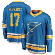 Men's Fanatics Branded St. Louis Blues Jaden Schwartz Blue Alternate Jersey - Breakaway