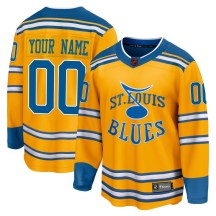 Men's Fanatics Branded St. Louis Blues Custom Yellow Custom Special Edition 2.0 Jersey - Breakaway