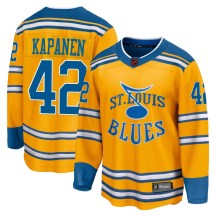 Men's Fanatics Branded St. Louis Blues Kasperi Kapanen Yellow Special Edition 2.0 Jersey - Breakaway