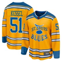 Men's Fanatics Branded St. Louis Blues Matthew Kessel Yellow Special Edition 2.0 Jersey - Breakaway