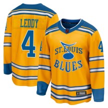 Men's Fanatics Branded St. Louis Blues Nick Leddy Yellow Special Edition 2.0 Jersey - Breakaway