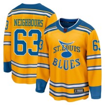 Men's Fanatics Branded St. Louis Blues Jake Neighbours Yellow Special Edition 2.0 Jersey - Breakaway