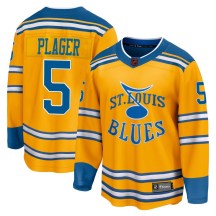 Men's Fanatics Branded St. Louis Blues Bob Plager Yellow Special Edition 2.0 Jersey - Breakaway