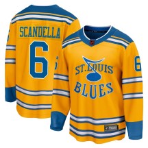 Men's Fanatics Branded St. Louis Blues Marco Scandella Yellow Special Edition 2.0 Jersey - Breakaway