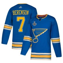 Men's Adidas St. Louis Blues Red Berenson Blue Alternate 2019 Stanley Cup Final Bound Jersey - Authentic