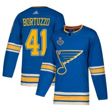 Men's Adidas St. Louis Blues Robert Bortuzzo Blue Alternate 2019 Stanley Cup Final Bound Jersey - Authentic