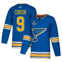 Men's Adidas St. Louis Blues Shayne Corson Blue Alternate 2019 Stanley Cup Final Bound Jersey - Authentic