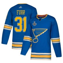Men's Adidas St. Louis Blues Grant Fuhr Blue Alternate 2019 Stanley Cup Final Bound Jersey - Authentic