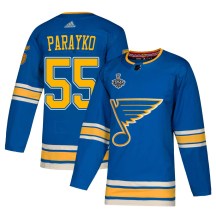 Men's Adidas St. Louis Blues Colton Parayko Blue Alternate 2019 Stanley Cup Final Bound Jersey - Authentic