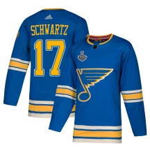 Men's Adidas St. Louis Blues Jaden Schwartz Blue Alternate 2019 Stanley Cup Final Bound Jersey - Authentic