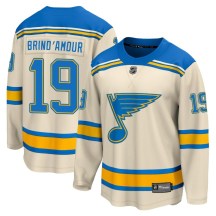 Youth Fanatics Branded St. Louis Blues Rod Brind'amour Cream Rod Brind'Amour 2022 Winter Classic Jersey - Breakaway