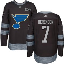 Youth St. Louis Blues Red Berenson Black 1917-2017 100th Anniversary Jersey - Authentic