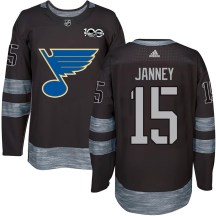 Youth St. Louis Blues Craig Janney Black 1917-2017 100th Anniversary Jersey - Authentic