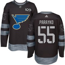 Youth St. Louis Blues Colton Parayko Black 1917-2017 100th Anniversary Jersey - Authentic