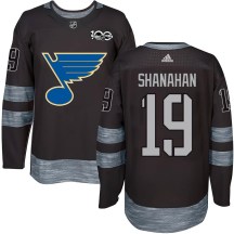 Youth St. Louis Blues Brendan Shanahan Black 1917-2017 100th Anniversary Jersey - Authentic