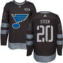 Youth St. Louis Blues Alexander Steen Black 1917-2017 100th Anniversary Jersey - Authentic