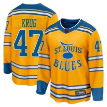 Youth Fanatics Branded St. Louis Blues Torey Krug Yellow Special Edition 2.0 Jersey - Breakaway