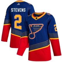 Men's Adidas St. Louis Blues Scott Stevens Blue 2019/20 Jersey - Authentic