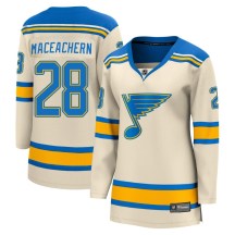 Women's Fanatics Branded St. Louis Blues MacKenzie MacEachern Cream Mackenzie MacEachern 2022 Winter Classic Jersey - Breakaway