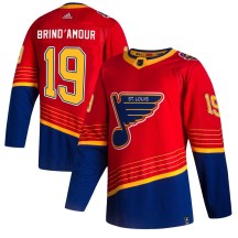 Men's Adidas St. Louis Blues Rod Brind'amour Red Rod Brind'Amour 2020/21 Reverse Retro Jersey - Authentic