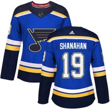 Women's Adidas St. Louis Blues Brendan Shanahan Blue Home Jersey - Authentic