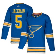 Men's Adidas St. Louis Blues Barret Jackman Blue Alternate Jersey - Authentic