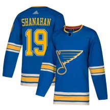 Men's Adidas St. Louis Blues Brendan Shanahan Blue Alternate Jersey - Authentic