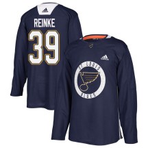 Youth Adidas St. Louis Blues Mitch Reinke Blue Practice Jersey - Authentic