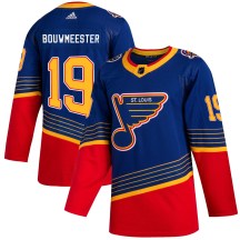 Youth Adidas St. Louis Blues Jay Bouwmeester Blue 2019/20 Jersey - Authentic