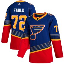 Youth Adidas St. Louis Blues Justin Faulk Blue 2019/20 Jersey - Authentic