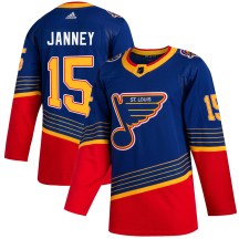 Youth Adidas St. Louis Blues Craig Janney Blue 2019/20 Jersey - Authentic