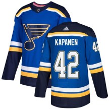 Men's Adidas St. Louis Blues Kasperi Kapanen Blue Home Jersey - Authentic