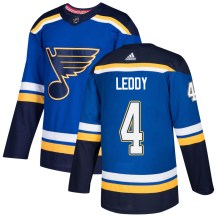 Men's Adidas St. Louis Blues Nick Leddy Blue Home Jersey - Authentic