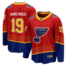 Youth Fanatics Branded St. Louis Blues Rod Brind'amour Red Rod Brind'Amour 2020/21 Special Edition Jersey - Breakaway