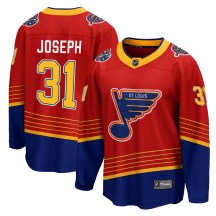 Youth Fanatics Branded St. Louis Blues Curtis Joseph Red 2020/21 Special Edition Jersey - Breakaway