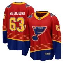 Youth Fanatics Branded St. Louis Blues Jake Neighbours Red 2020/21 Special Edition Jersey - Breakaway