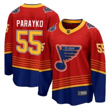 Youth Fanatics Branded St. Louis Blues Colton Parayko Red 2020/21 Special Edition Jersey - Breakaway
