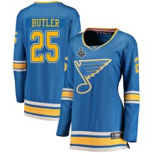 Women's Fanatics Branded St. Louis Blues Chris Butler Blue Alternate 2019 Stanley Cup Final Bound Jersey - Breakaway
