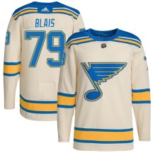 Youth Adidas St. Louis Blues Sammy Blais Cream 2022 Winter Classic Player Jersey - Authentic