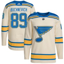 Youth Adidas St. Louis Blues Pavel Buchnevich Cream 2022 Winter Classic Player Jersey - Authentic